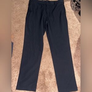 Men's Black Banana Republic Flat Front Dress Pants